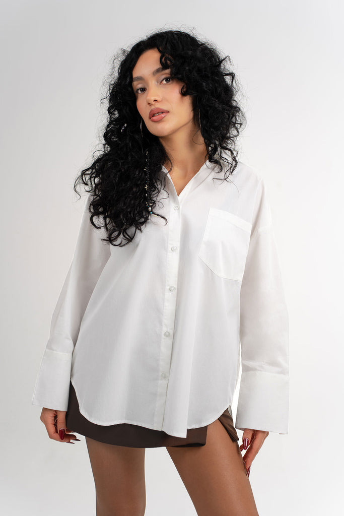 Oversize Poplin Gömlek