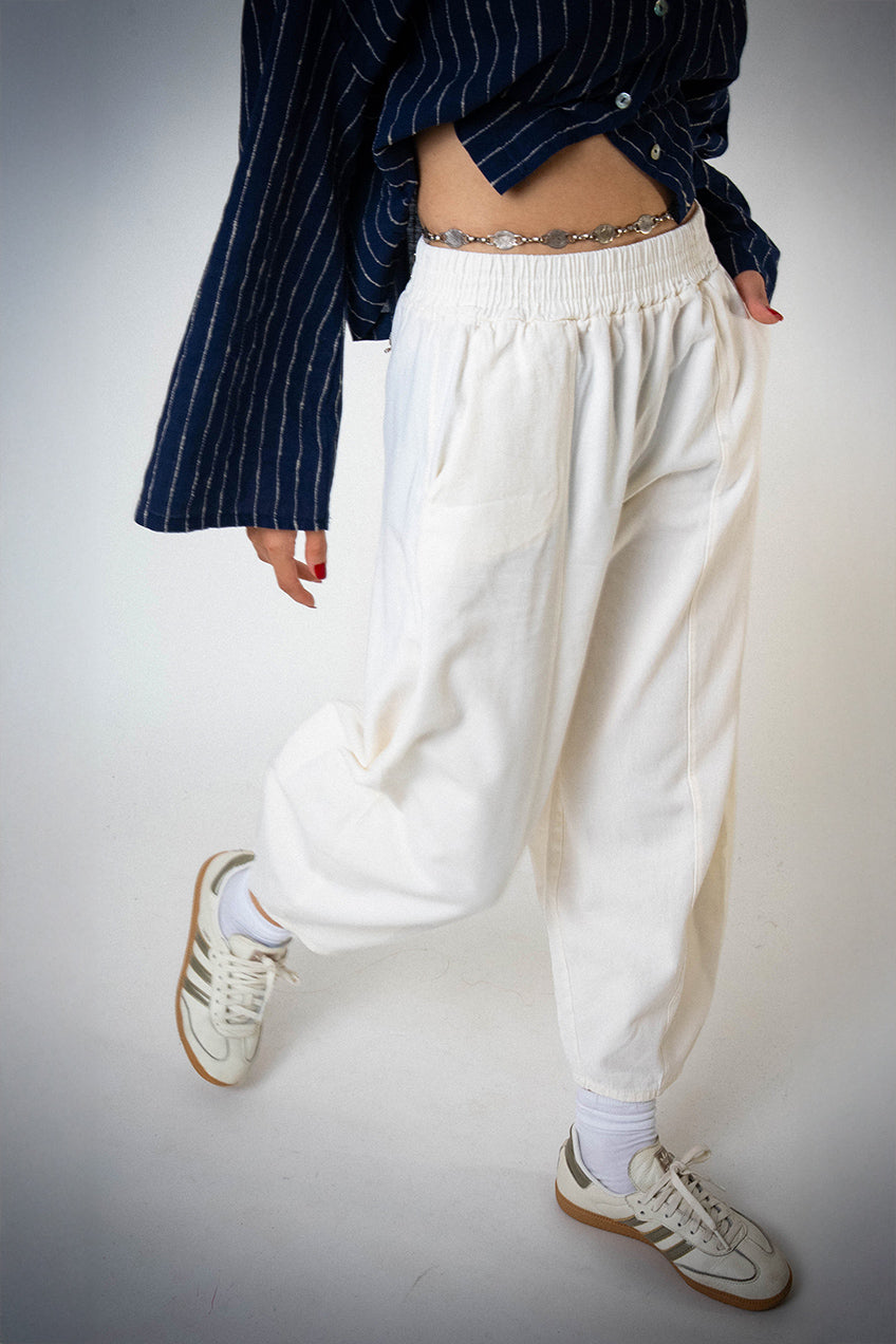 Keten Cepli Çizgili Lacivert Gömlek